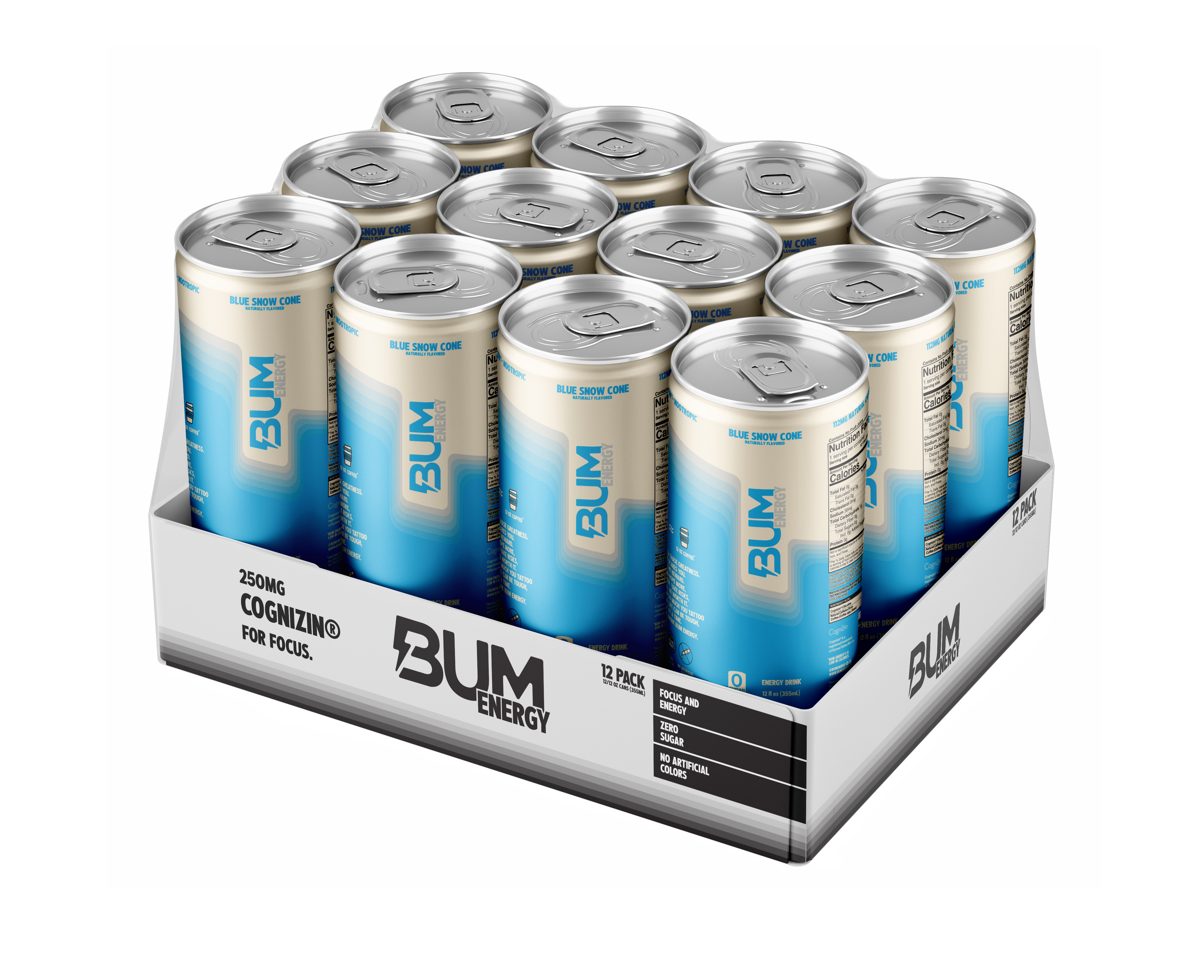RAW BUM ENERGY DRINK 12 OZ / 12 PACK