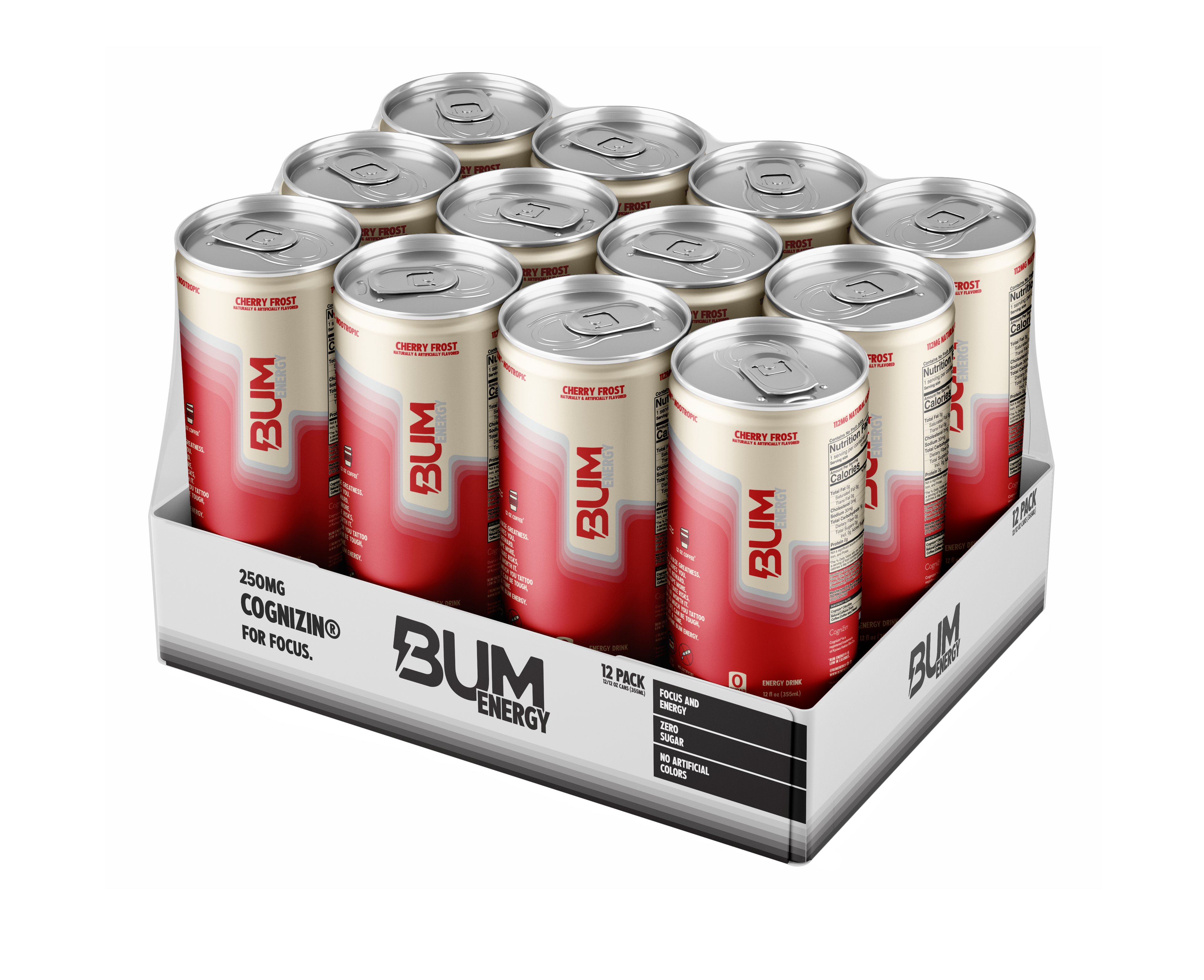 RAW BUM ENERGY DRINK 12 OZ / 12 PACK