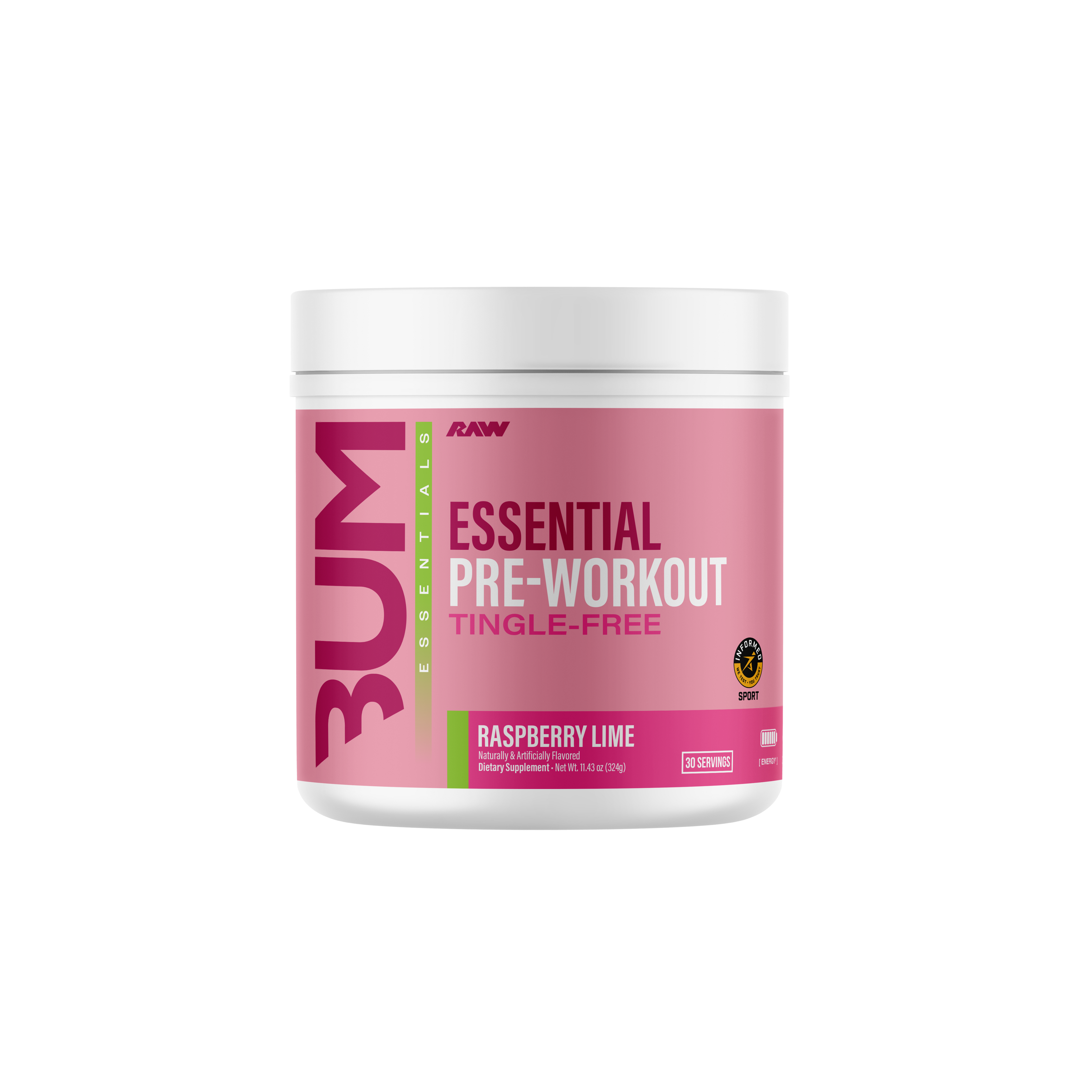 Raw Cbum Essentials Pre-Workout "Tingle Free"