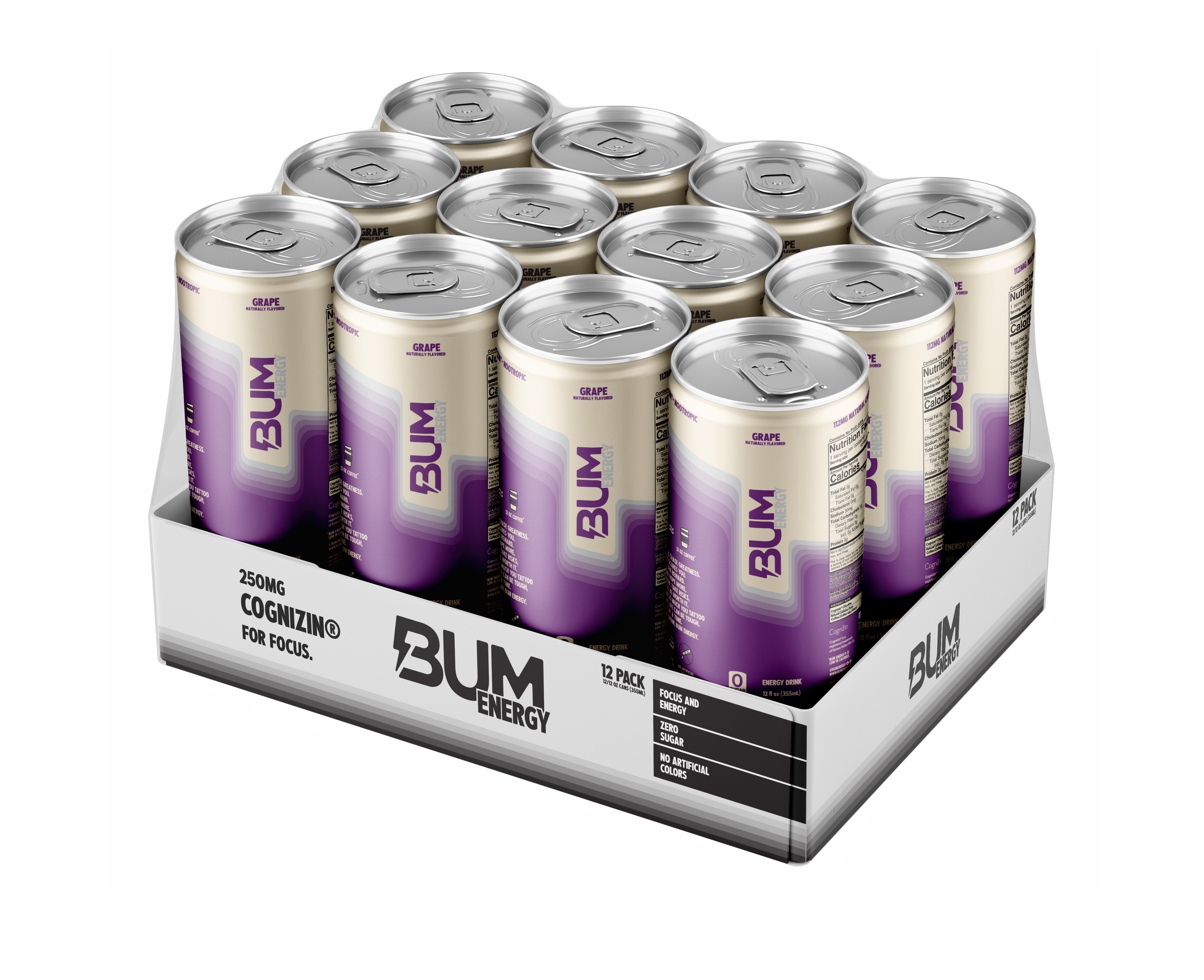 RAW BUM ENERGY DRINK 12 OZ / 12 PACK