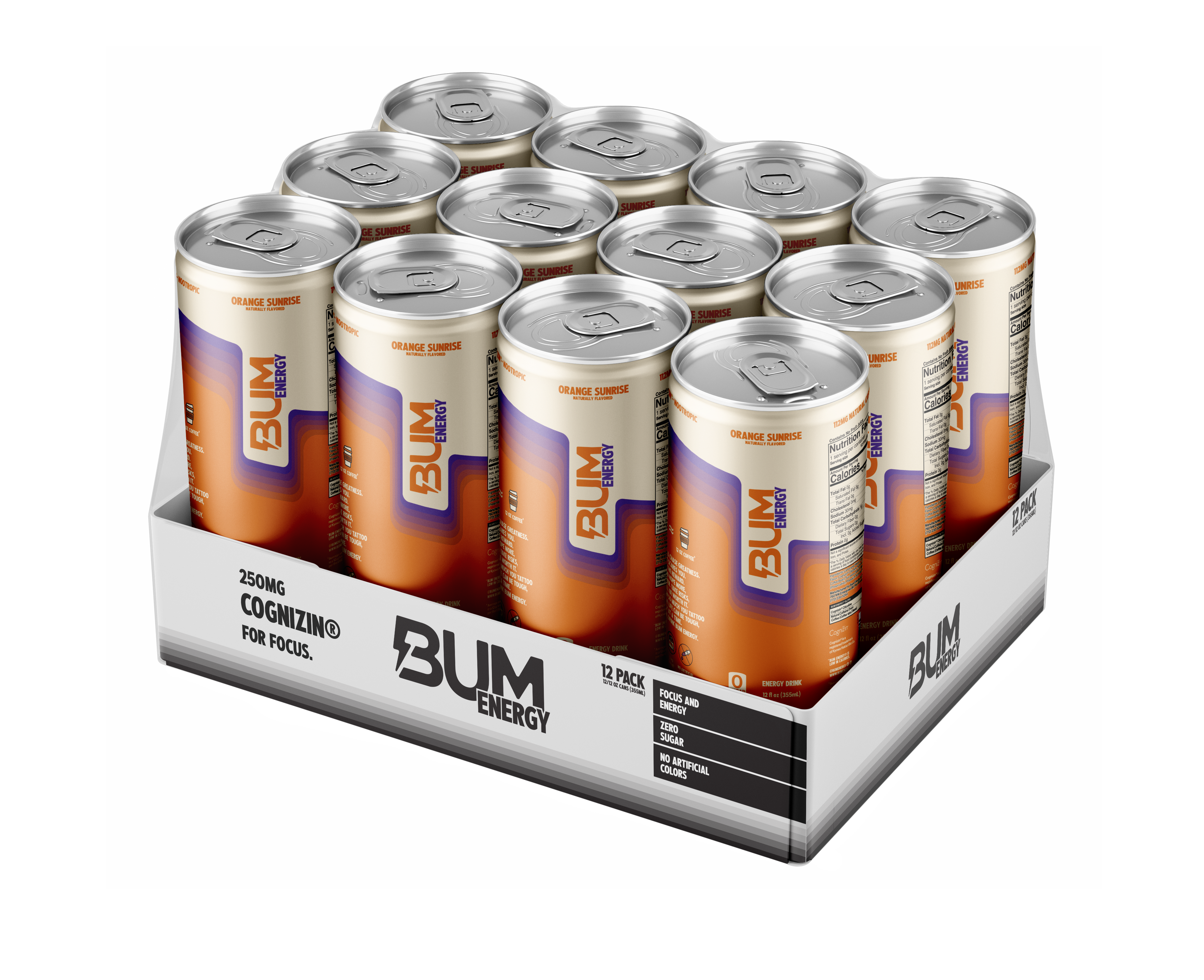 RAW BUM ENERGY DRINK 12 OZ / 12 PACK