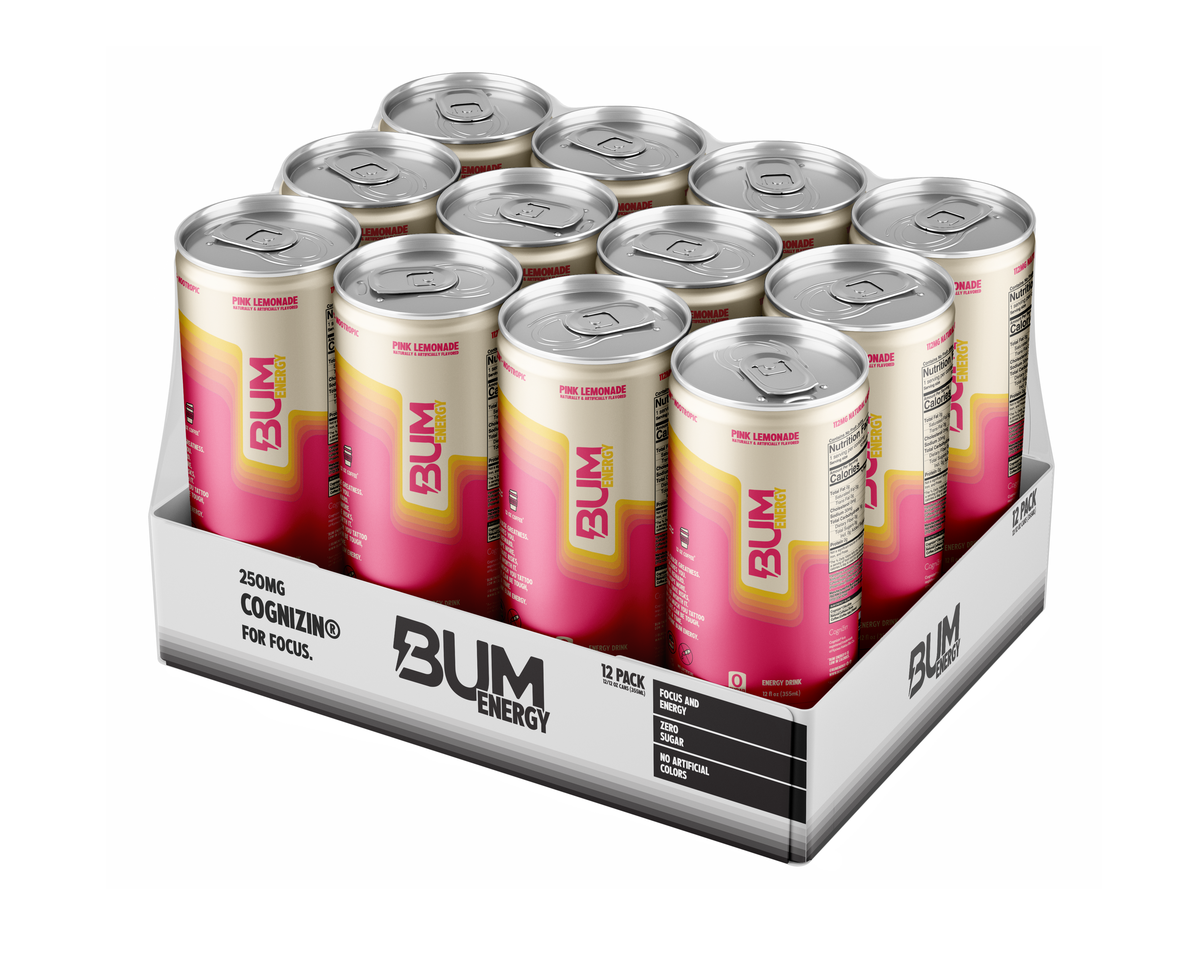 RAW BUM ENERGY DRINK 12 OZ / 12 PACK