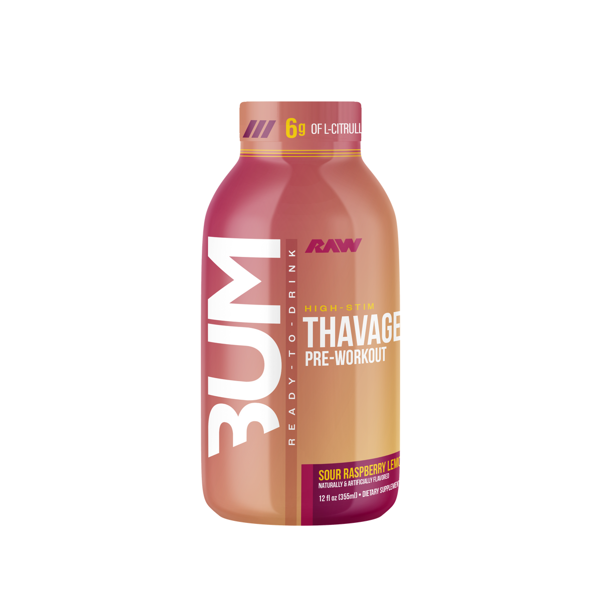 Raw Thavage RTD Pre-workout 12oz- 12 PACK