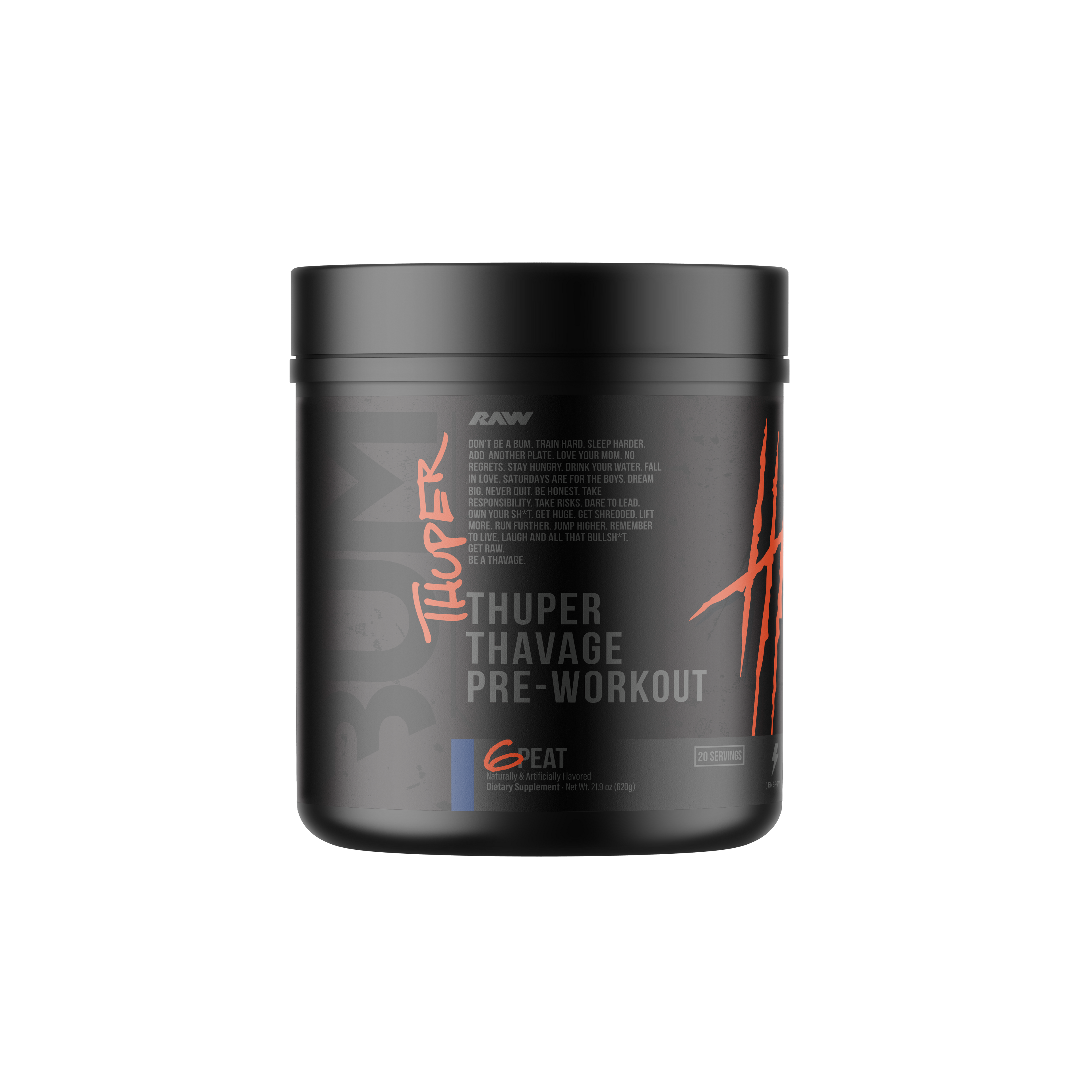Raw Thuper Thavage Pre-Workout 20 Serv